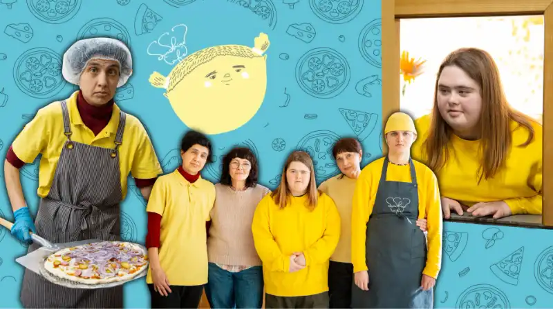 Sunshine Cafe — піца з людяністю: як у Києві працюють інклюзивні заклади, створені мамою дівчини з синдромом Дауна