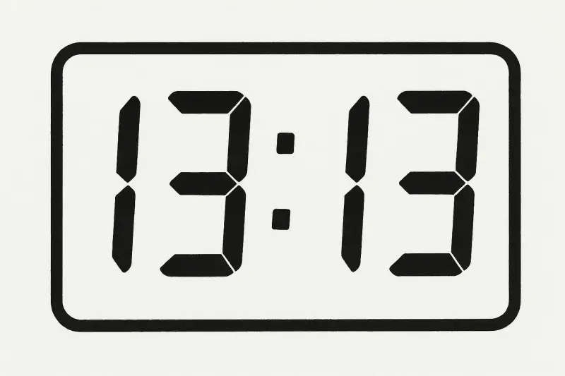 Що означає 13:13 на годиннику у нумерології